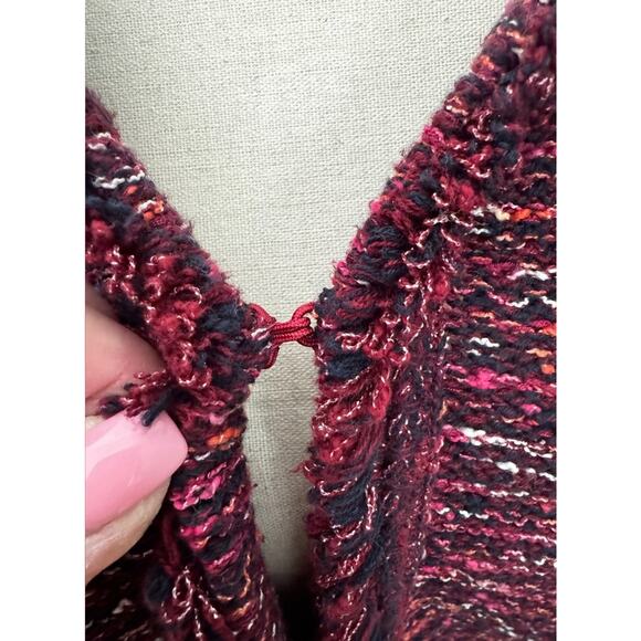 J.Jill Officecore Workwear Tweed Fringed Knit Blazer Cardigan Jacket L TALL - Picture 4 of 11